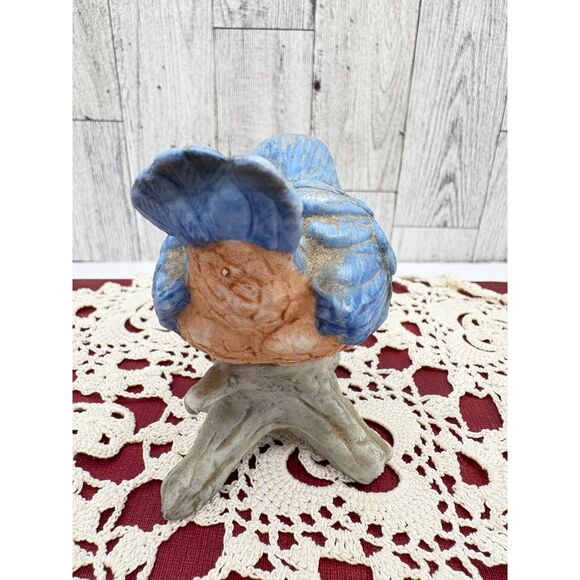 Vintage Chubby Bluebird Figurine Homco Ceramic #8886 - Picture 2 of 5